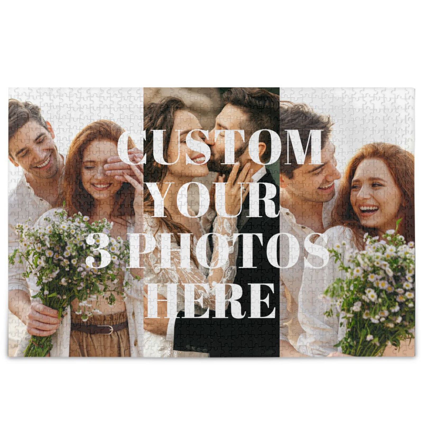 Oarencol Custom 1000-Piece Personalized Jigsaw Puzzle for Adults & Kids - Perfect for Family Bonding, Weddings, Graduations & Unique Gifts | Fun Home Activity & Memorable Keepsake