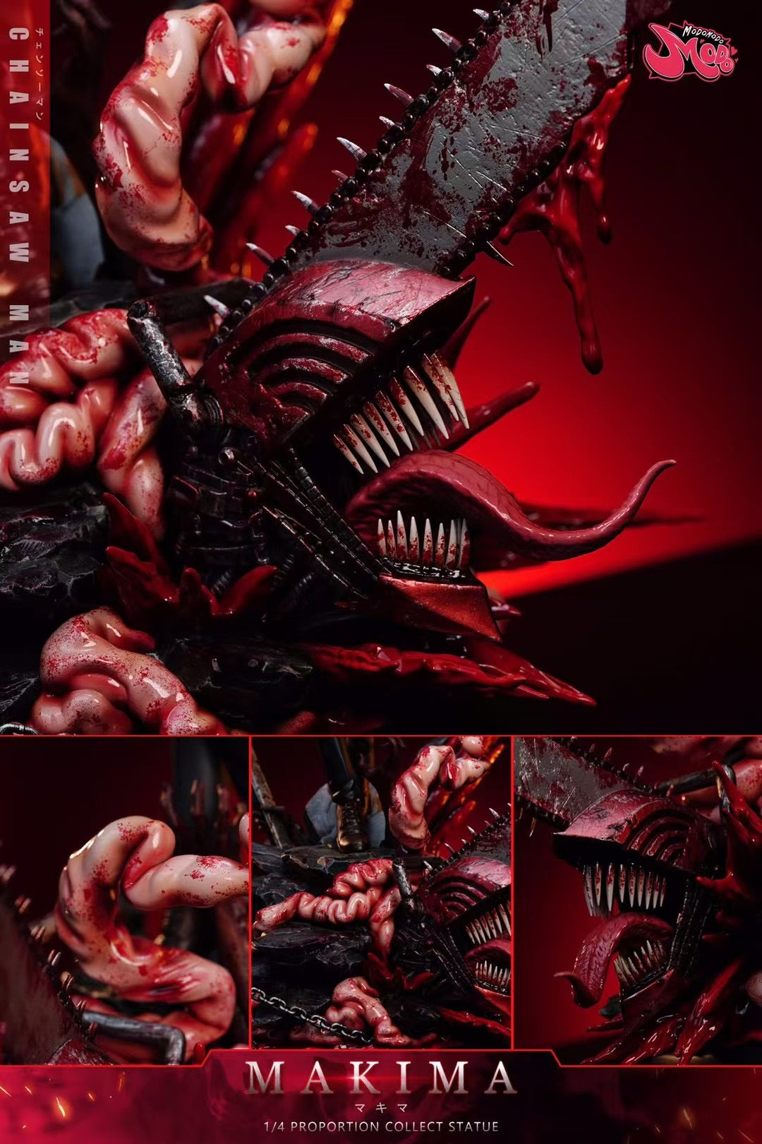 Modomodo Studio Domination Demon Makima Anime Figure - High-Quality Collectible for Anime Fans, Cosplay, and Home Decor