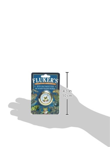 Fluker's Digital Hygrometer - Accurate Humidity & Temperature Monitor for Reptile Terrariums, Vivariums & Pet Habitats - Ideal for Snakes, Lizards & Amphibians Enclosures