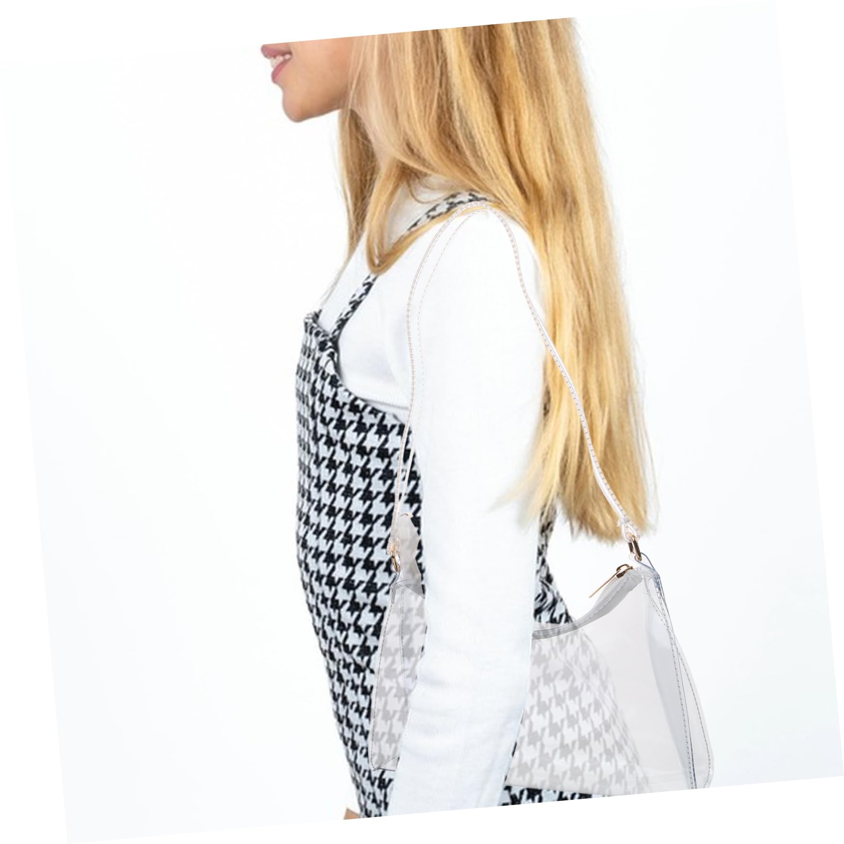 SUPVOX Clear PVC Stadium Approved Tote Bag - Transparent Purse for Concerts, Sports Events & Theme Parks | Lightweight & Durable