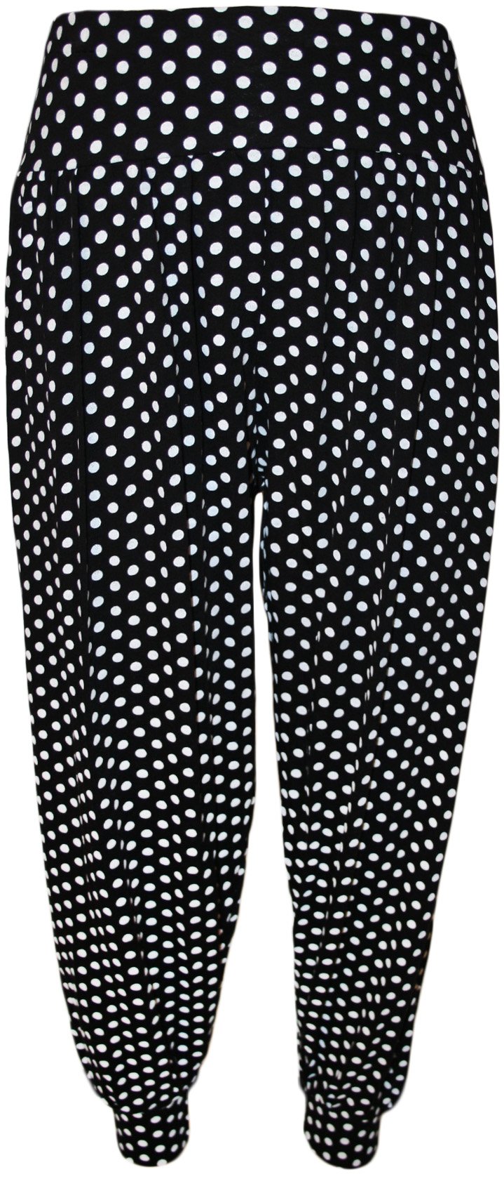WearAll Women's Plus Size Printed Long Harem Pants (Sizes 8-22) - Comfortable Boho Lounge Pants for Yoga, Travel & Casual Wear