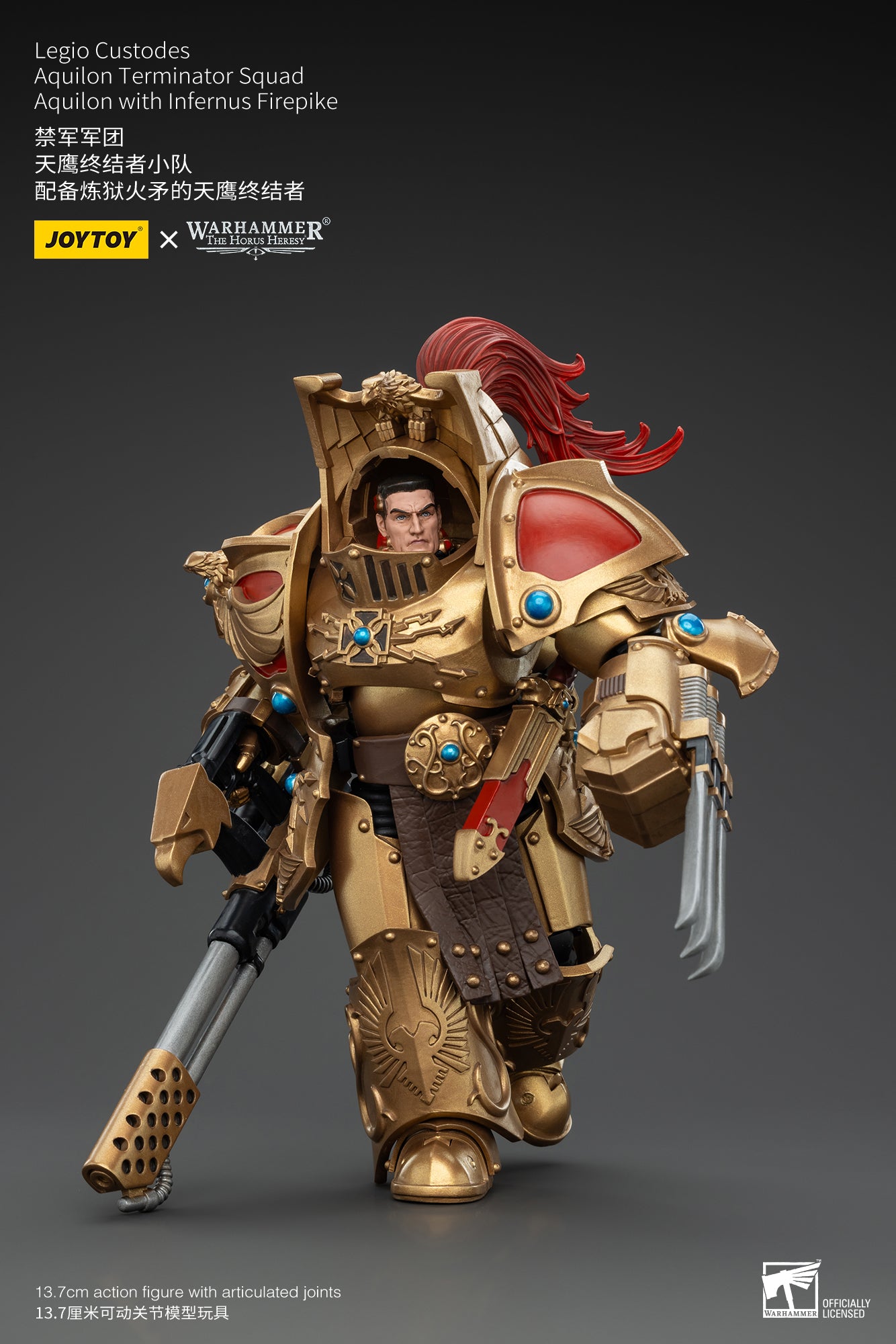 1/18 Scale JOYTOY Warhammer The Horus Heresy Action Figures - Legio Custodes Aquilon Terminator Squad & Custodian Venatari Squad | Collectible Miniatures for Tabletop Gaming and Display