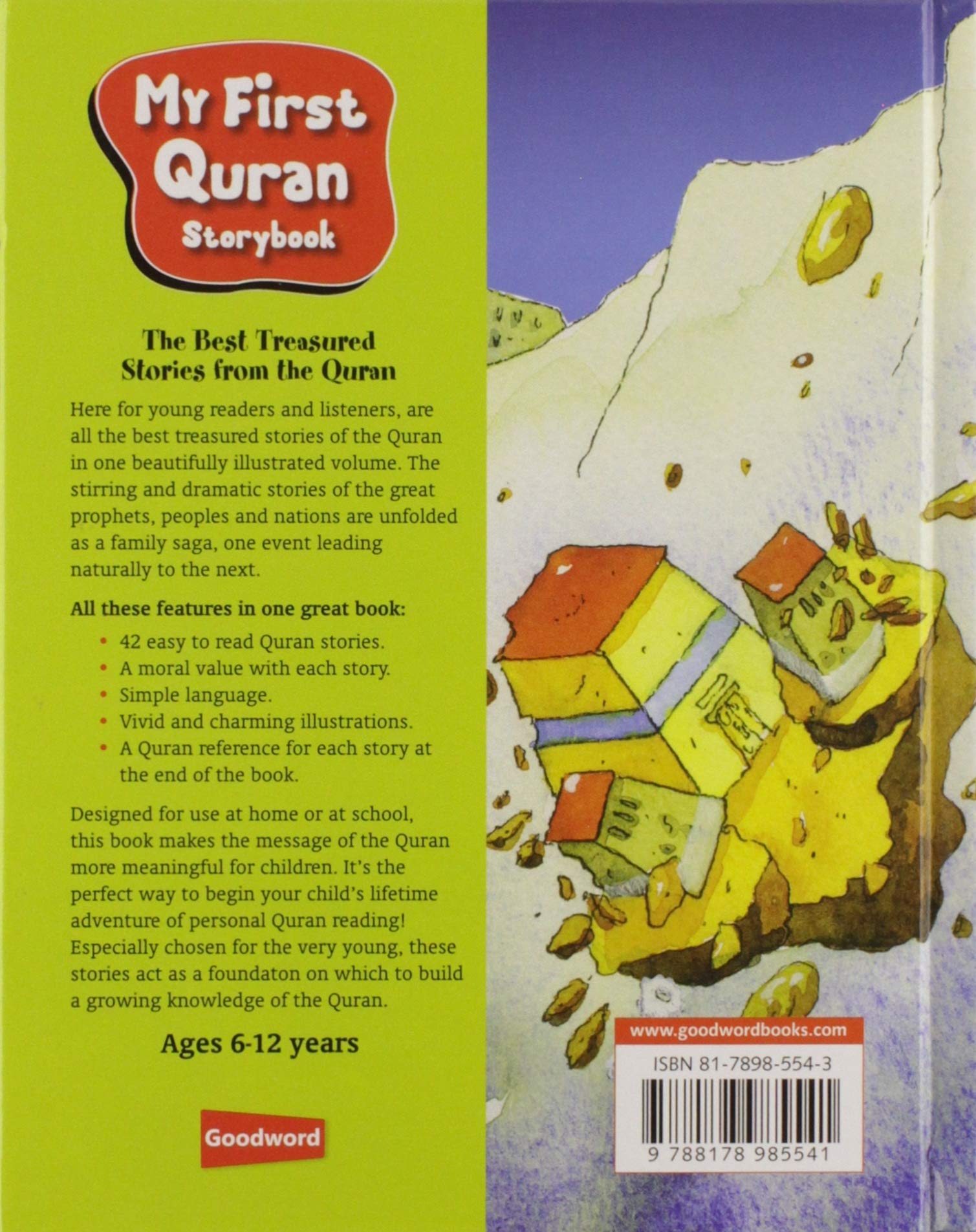 My First Quran Storybook for Kids - Hardcover Islamic Children's Book with Colorful Illustrations | Perfect for Bedtime Stories, Ramadan Gifts & Muslim Family Education