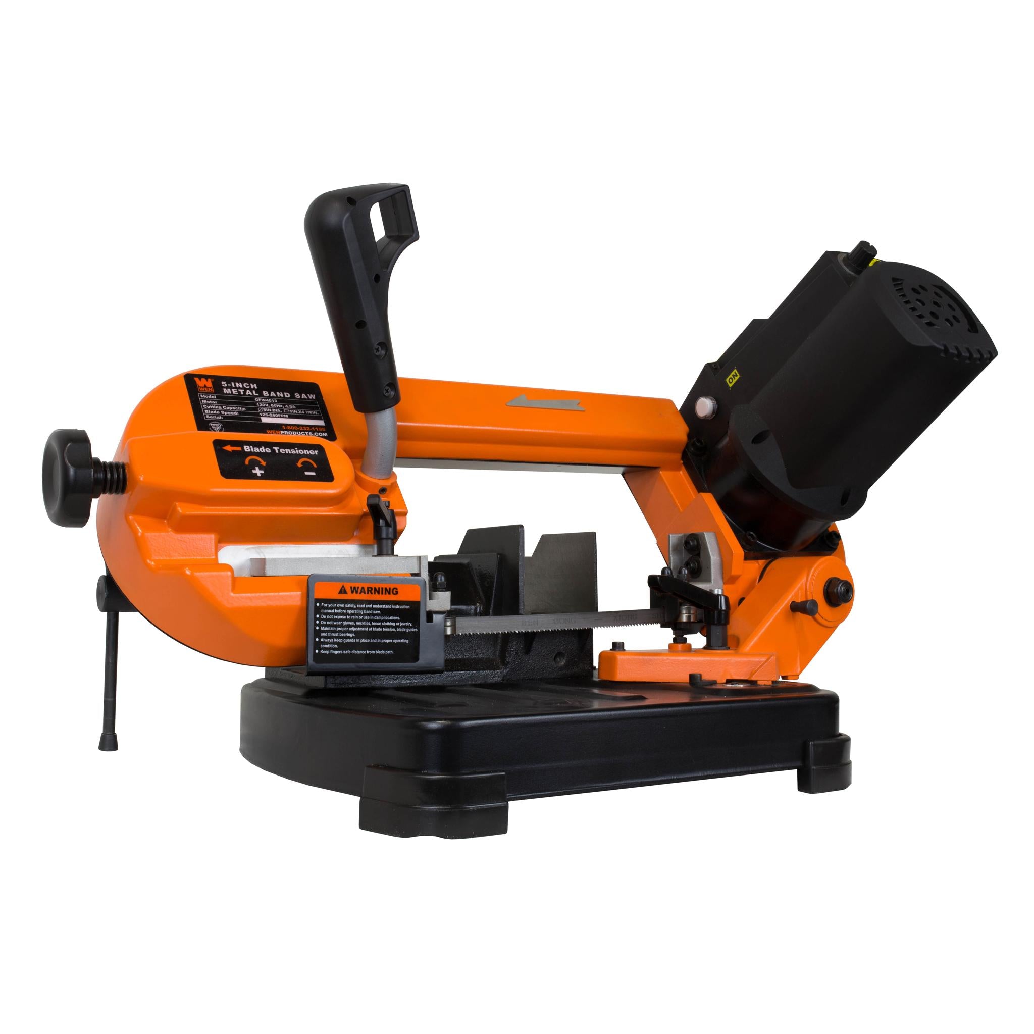 WEN BA4555 5-Inch Metal Cutting Benchtop Bandsaw - Compact & Powerful for DIY Projects, Metalworking, and Home Workshop Use