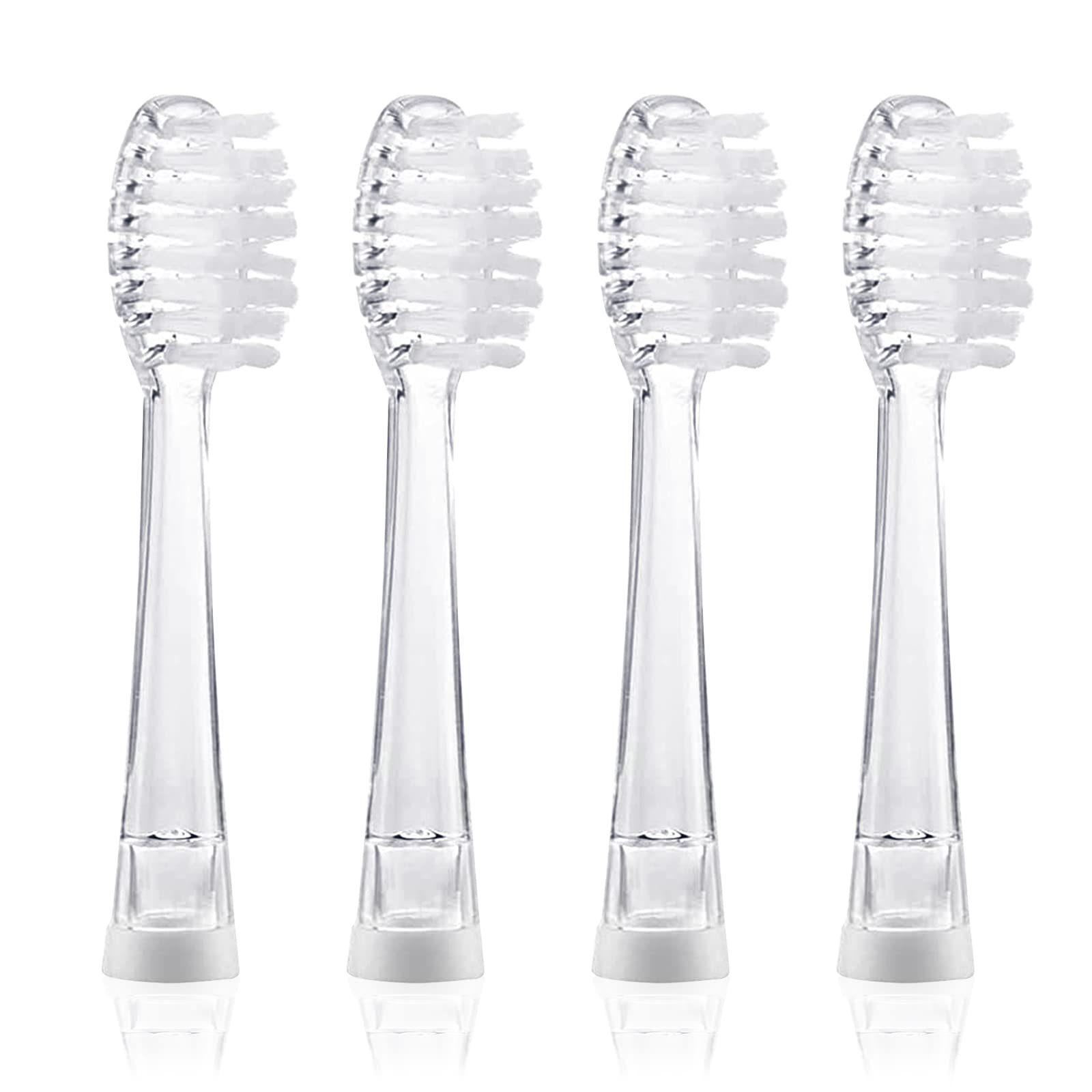 SEAGO Kids Electric Toothbrush Replacement Heads 4 Pack - Compatible with SG977 & SG513 Models - Soft Bristles for Toddlers & Children - Perfect for Daily Oral Care & Travel Use