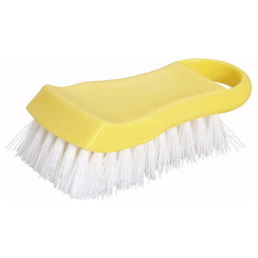 Winco Yellow Cutting Board Brush - Heavy Duty Scrubber for Kitchen Cleaning - Perfect for Cutting Boards, Dishes, Pots & Pans - CBR YL