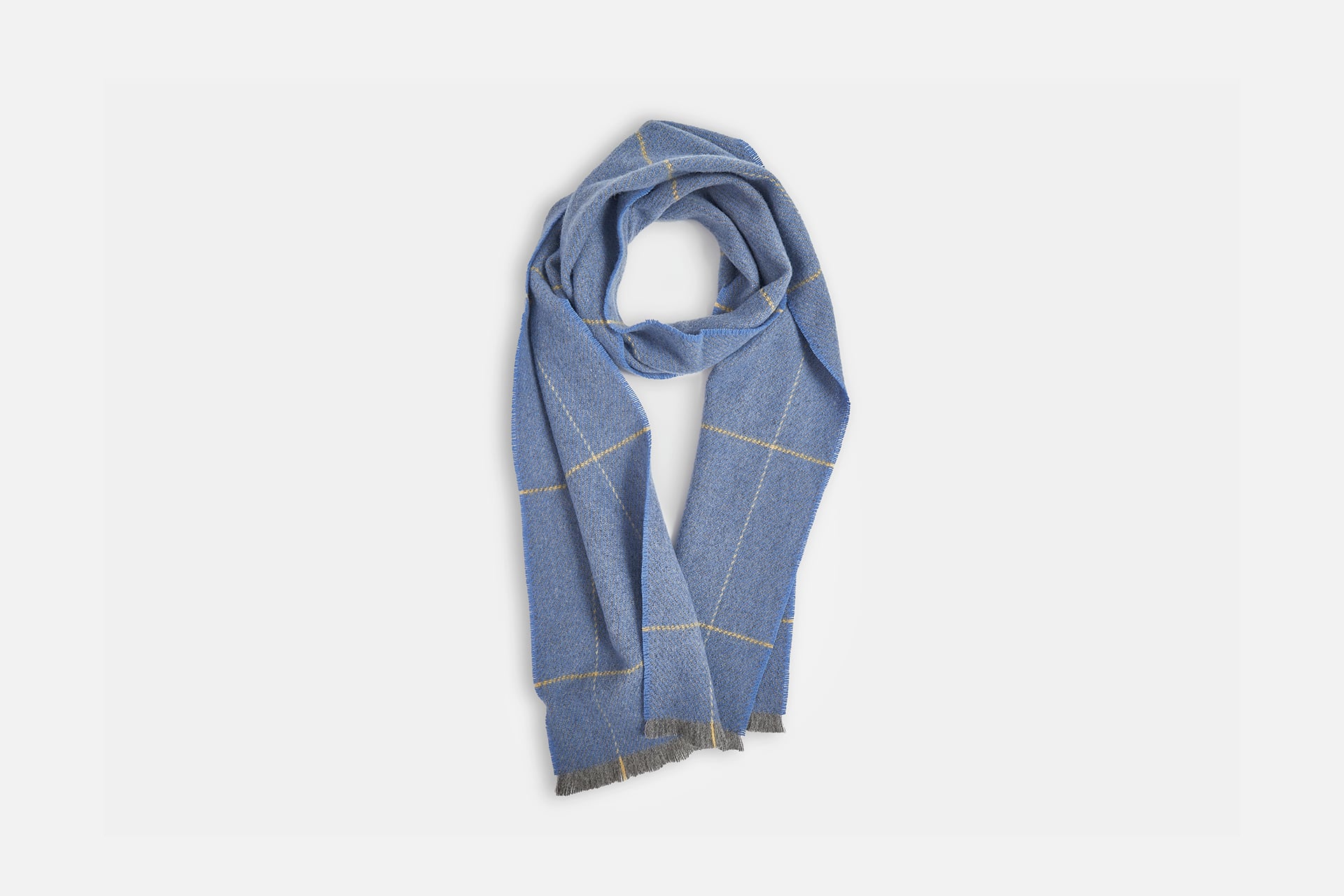 Blue Turra Lambswool Scarf - Soft & Warm Winter Accessory for Women & Men - Perfect for Cold Weather, Outdoor Activities & Fashion