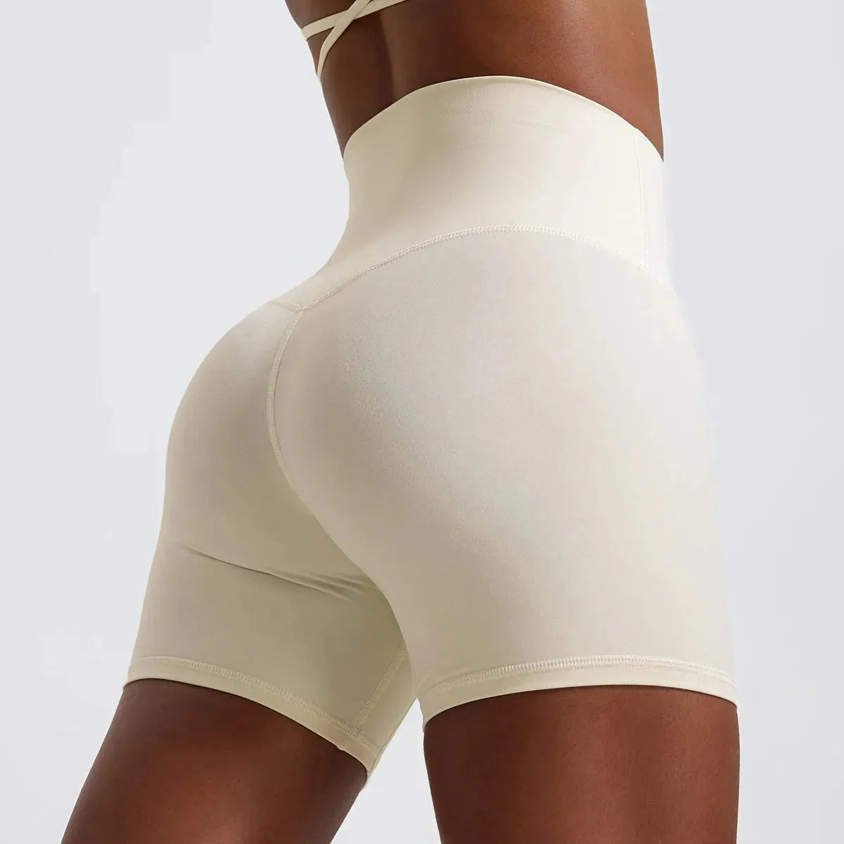 Super Soft High Waist Yoga Shorts for Women - Breathable Workout Leggings & Gym Shorts with Push Up Design - Perfect for Yoga, Cycling, Running & Fitness Training