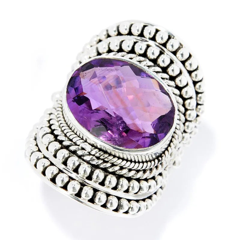 Beloved Amethyst Ring for Women - Elegant Purple Gemstone Jewelry for Gifts, Weddings & Special Occasions