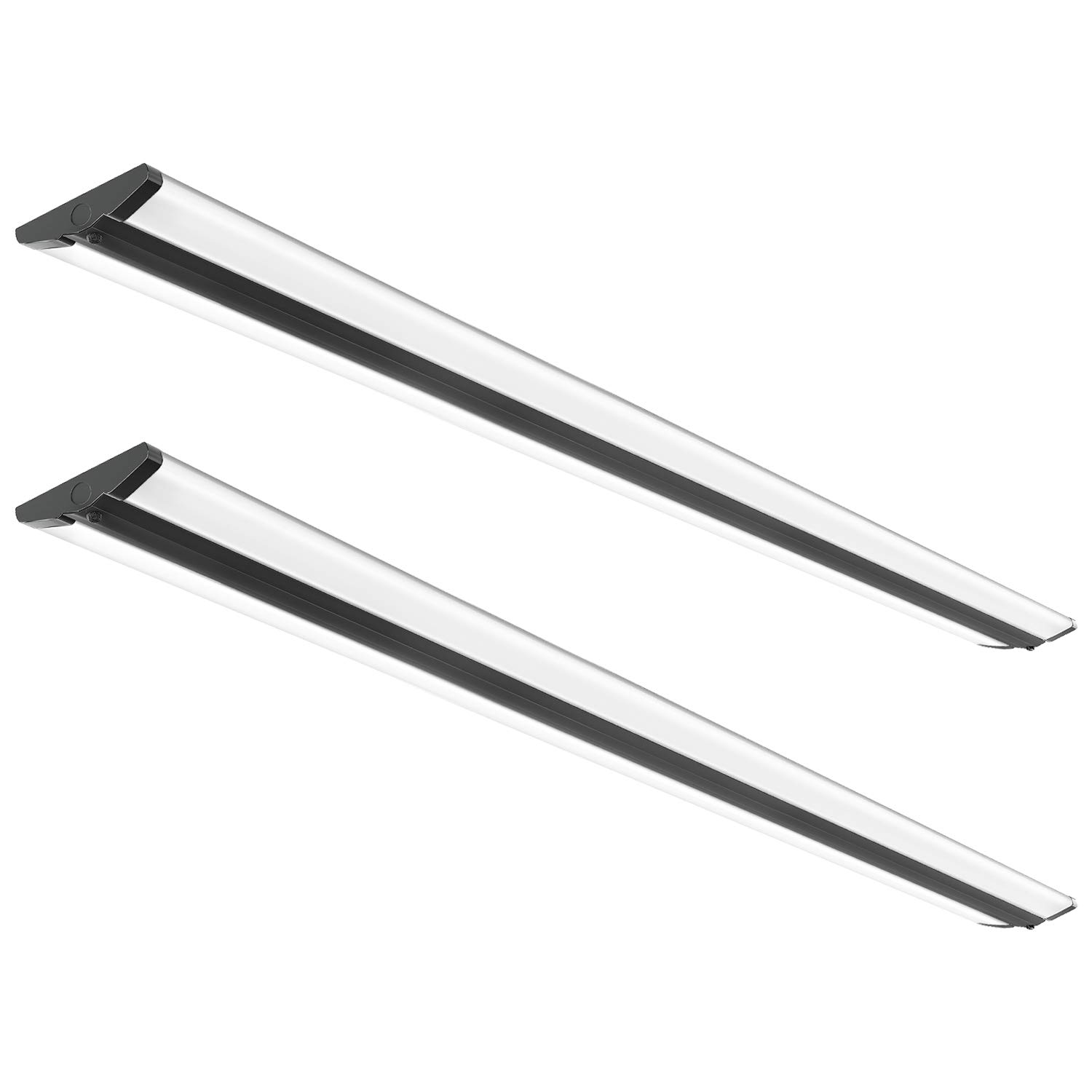 FaithSail 8FT LED Shop Light - 110W Ultra Slim Wraparound Strip Lights (12600 Lumens, 5000K Daylight White) - Energy Efficient LED Garage Lighting & Fluorescent Replacement - Perfect for Office, Workshop, Warehouse & Industrial Use - 2 Pack