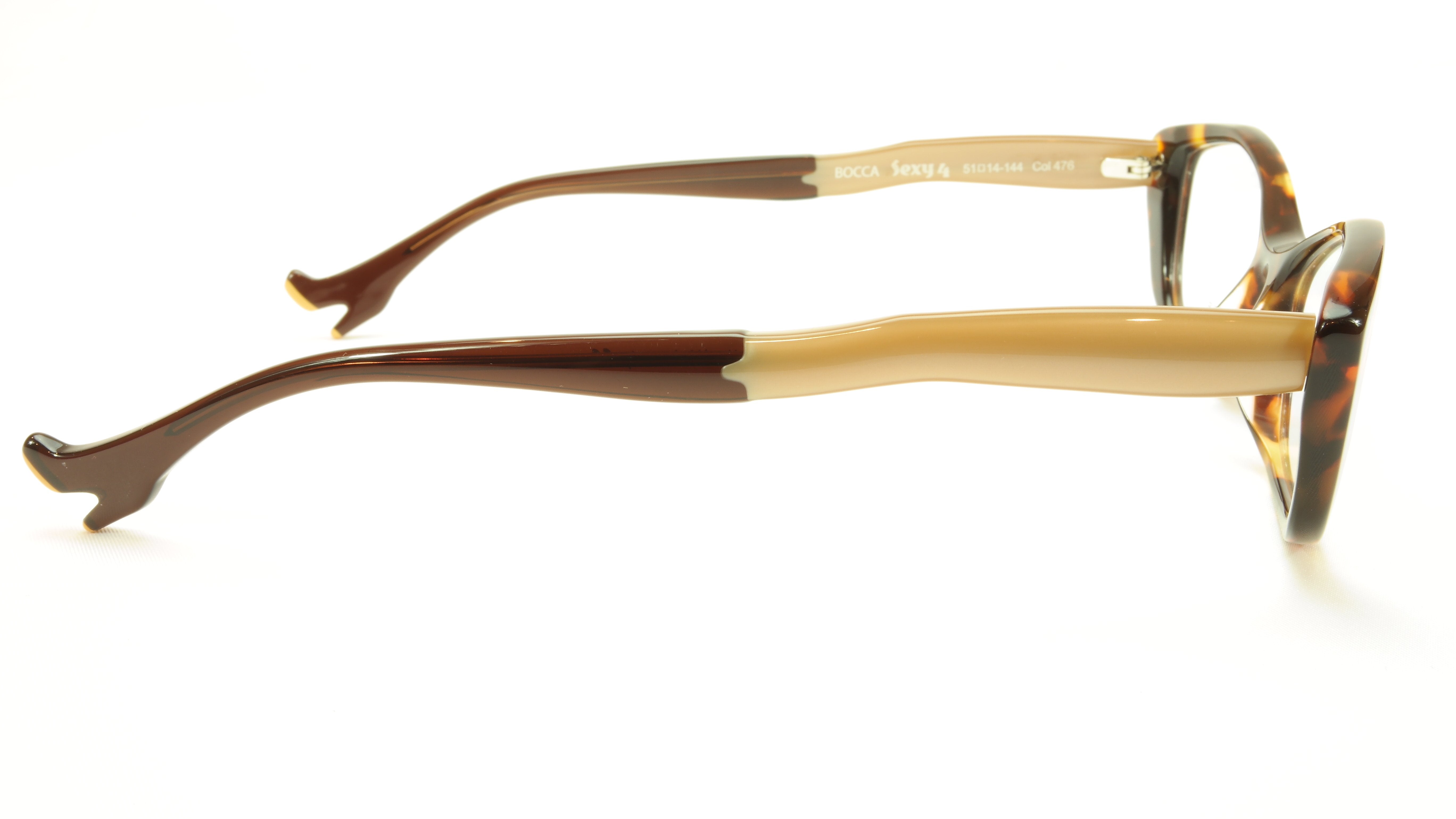 Face A Face Bocca Sexy 4 Col 476 Tortoise Beige Chestnut Eyeglasses - Stylish Unisex Optical Frames for Women & Men - Perfect for Office, Reading, and Fashion Accessories