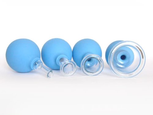 4-Piece Vacuum Cupping Set for Facial Massage & Skincare - New in Box - Perfect for Anti-Aging, Relaxation & Glowing Skin Therapy