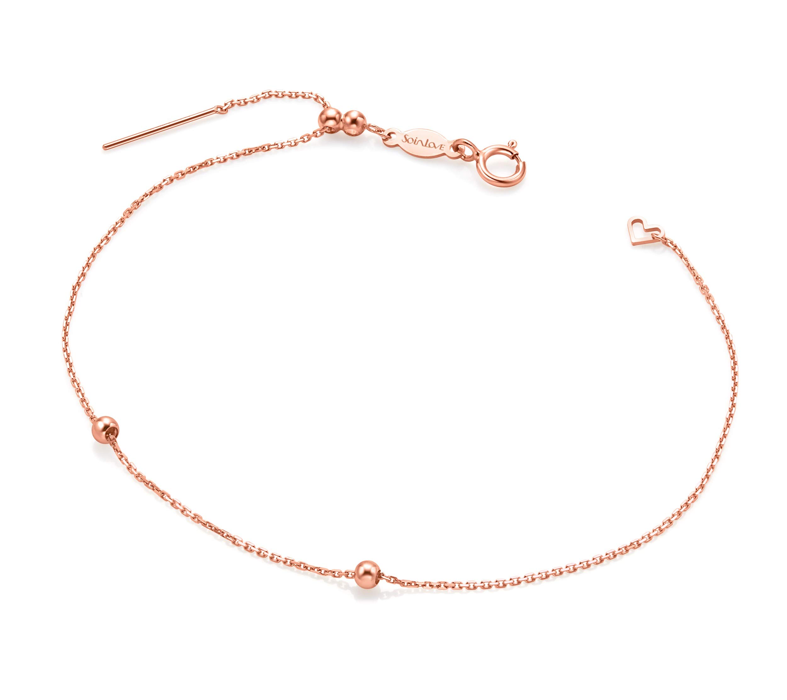 18K Rose Gold Extra Thin Bracelet Chain - Chow Tai Fook So-in-Love Collection | Dainty & Elegant Jewelry for Women, Perfect for Weddings, Anniversaries & Everyday Wear