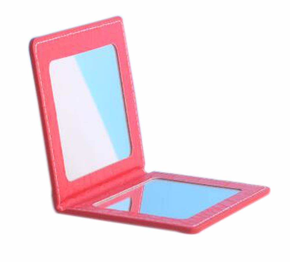 Black Temptation Set of 2 Portable Folding Makeup Mirrors - Dual-Sided Vanity Mirror for Travel & Home Use | Compact Cosmetic Mirror for Makeup Application, Grooming & Salon Professionals