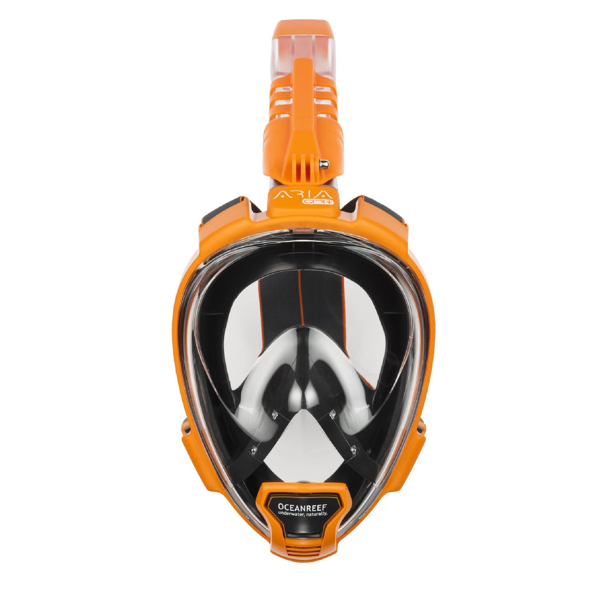 Ocean Reef Aria QR+ Full Face Snorkeling Mask - Anti-Fog Panoramic View for Adults & Kids - Perfect for Beach Vacations & Underwater Exploration