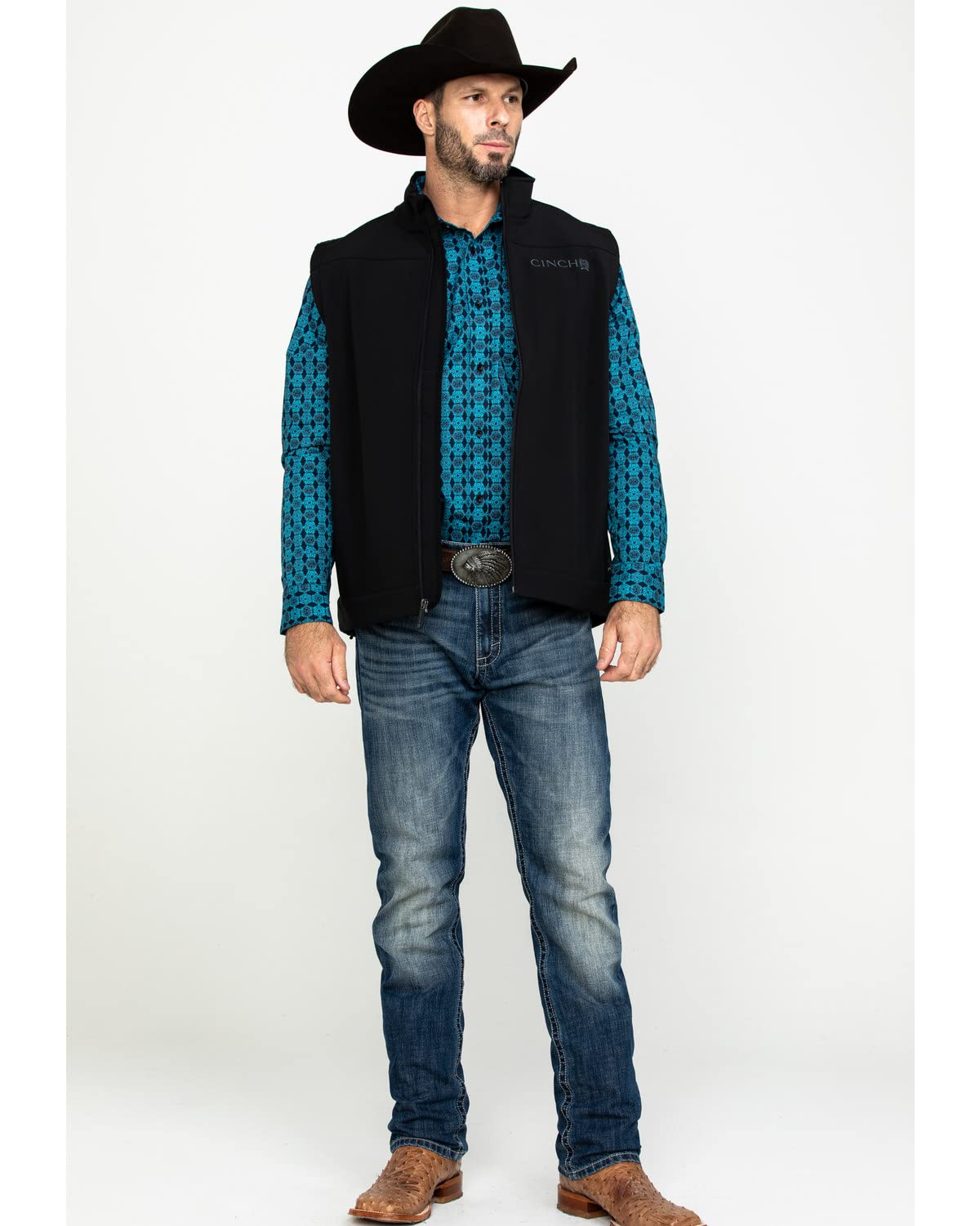 Cinch Men's Bonded Softshell Vest - Lightweight Water-Resistant Winter Jacket for Outdoor Activities & Casual Wear