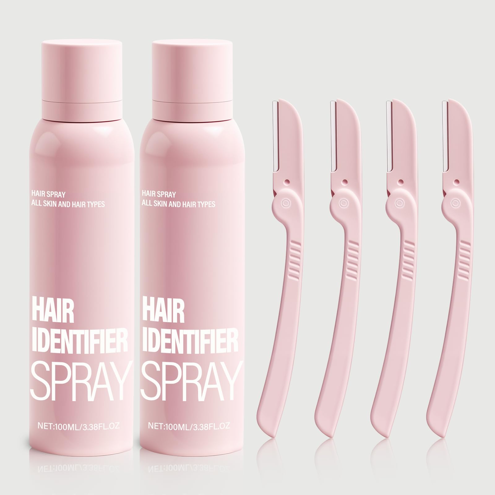 Best Hair Identifier Spray for Face Shaving & Dermaplaning - Reveals Facial Hair for Easy Removal - Safe for All Skin & Hair Types - Perfect for At-Home Grooming & Salon Treatments