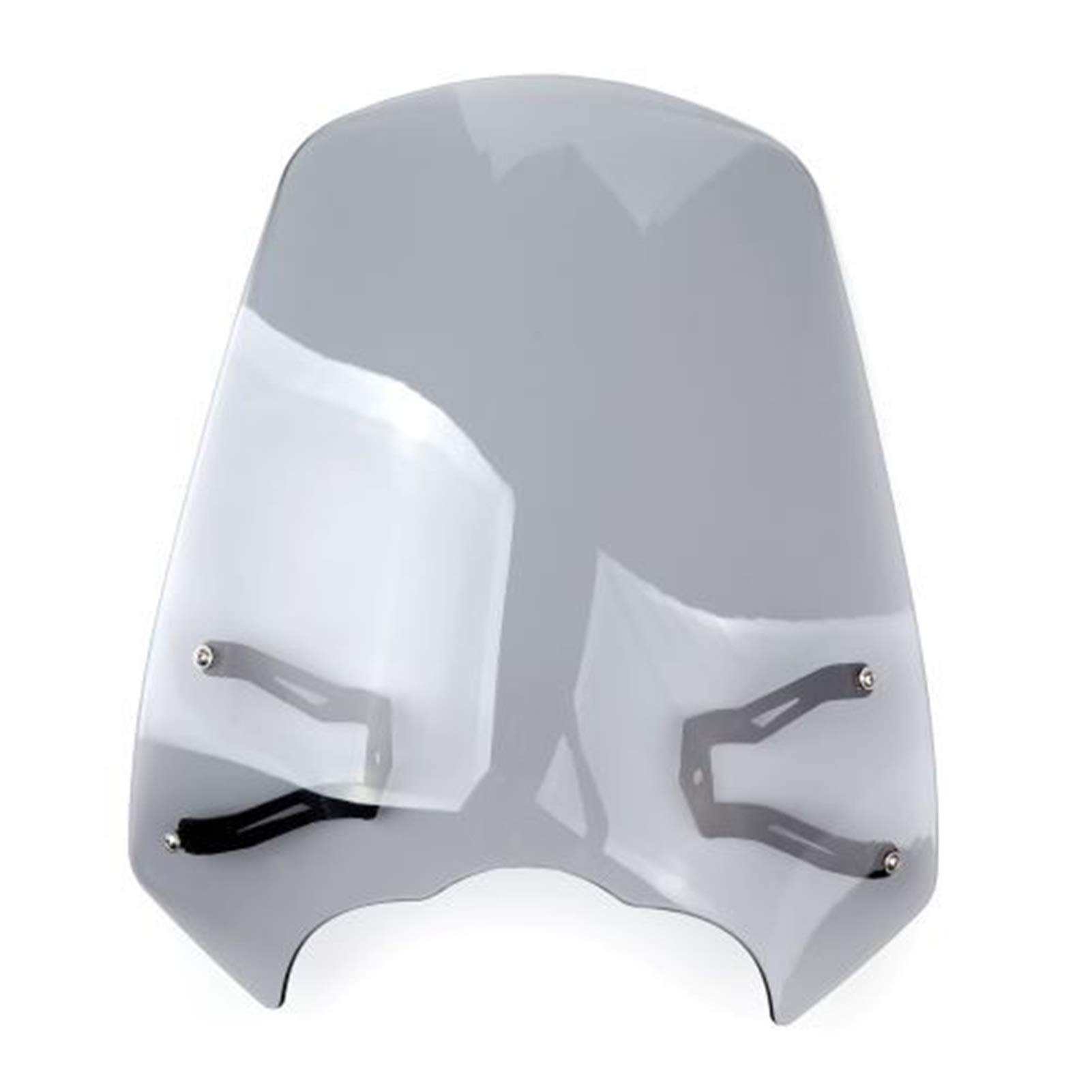 Kawasaki Vulcan S EN 650 Windshield (2015-2020) - Gray Motorcycle Windscreen with Bracket for Comfortable Riding