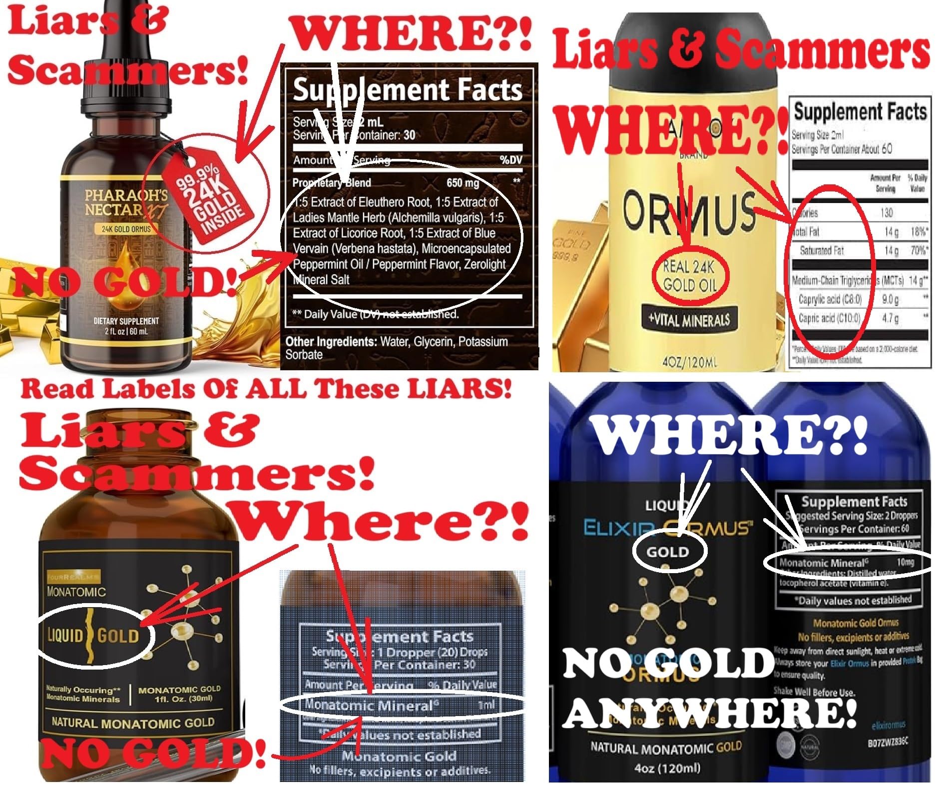 EnerGold® Monoatomic Gold ORMUS Supplement - Pure Gold, Platinum & Copper - No Salt, Dyes or Fillers - Supports DNA Repair & Pineal Gland Health - EMF & Radiation Protection - Boost Energy & Mental Clarity for Meditation and Spiritual Practices