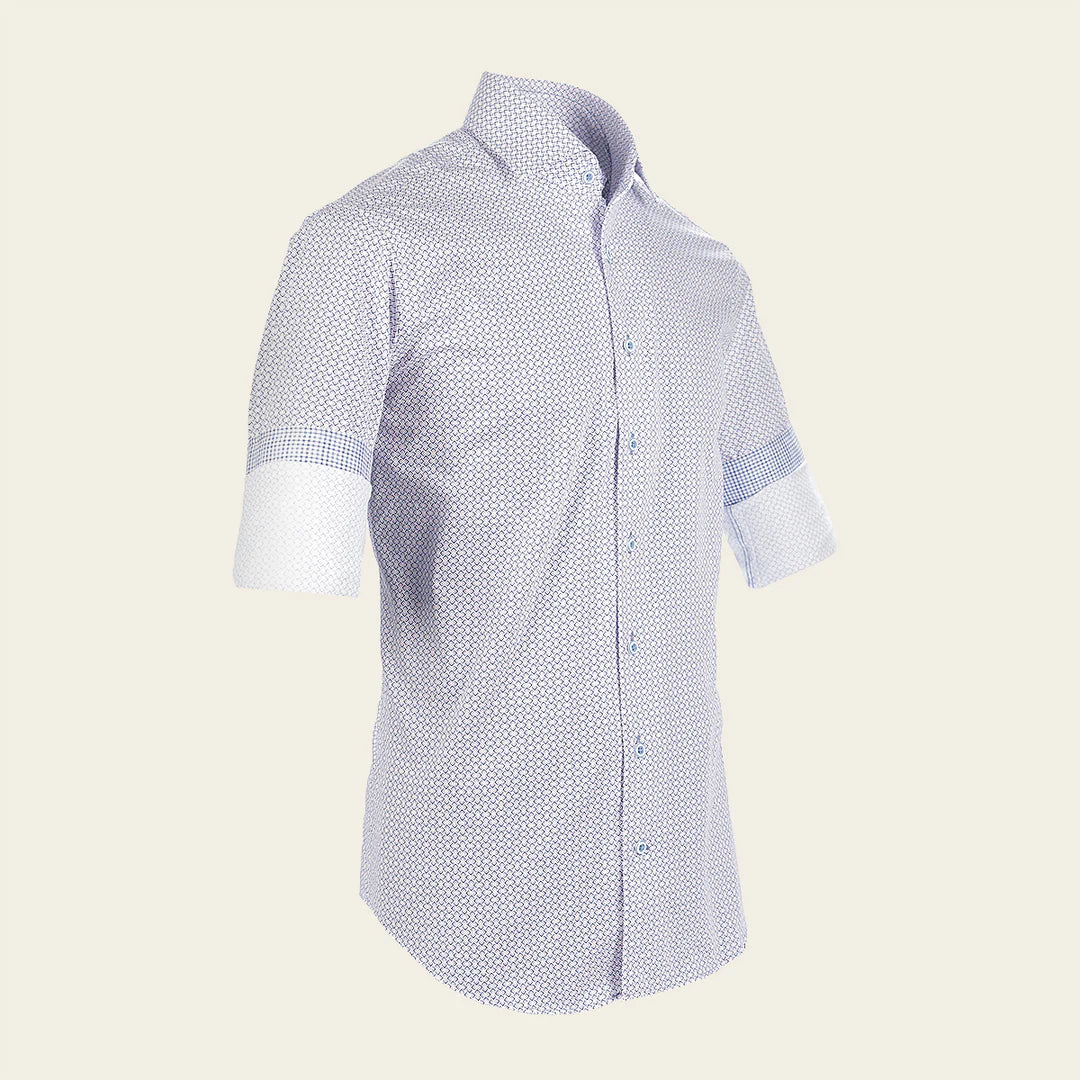 CMW852R Men's Casual Cotton Shirt - Stylish Multi-Pattern Button Down for Everyday Wear | Office, Outing & Date Night Outfit