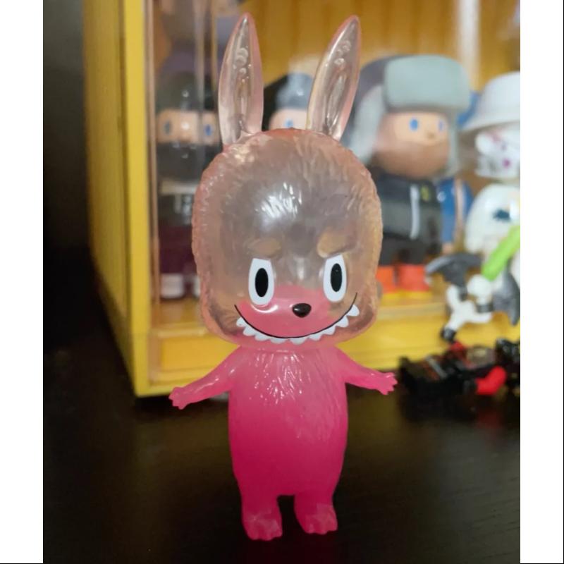 Labubu The Monsters Series 2 Clear Pink Vinyl Figure - Cute Collectible Art Toy for Display, Gifts & Anime Fans
