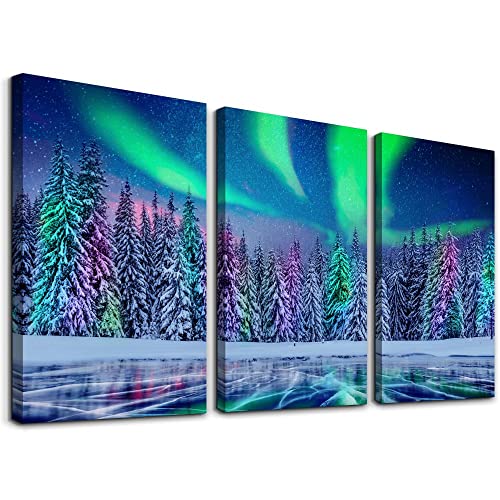 Forest Aurora Paintings