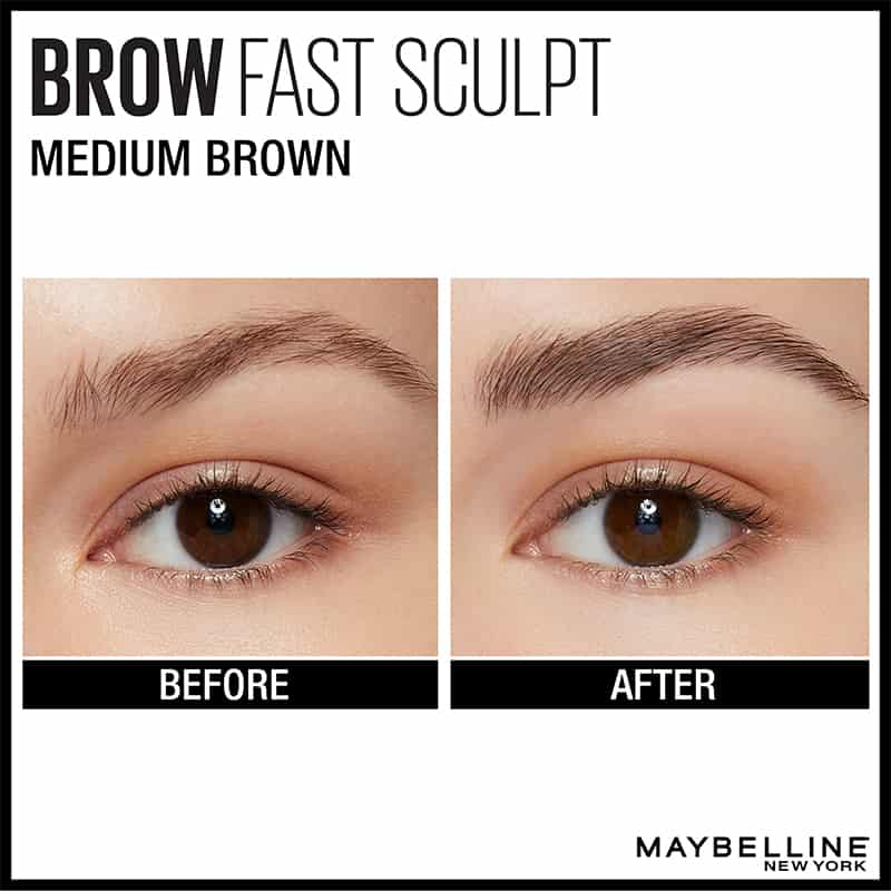 Maybelline Express Brow Fast Sculpt Eyebrow Gel Mascara - Waterproof Eyebrow Makeup for Defined Brows - Perfect for Daily Use & Special Occasions
