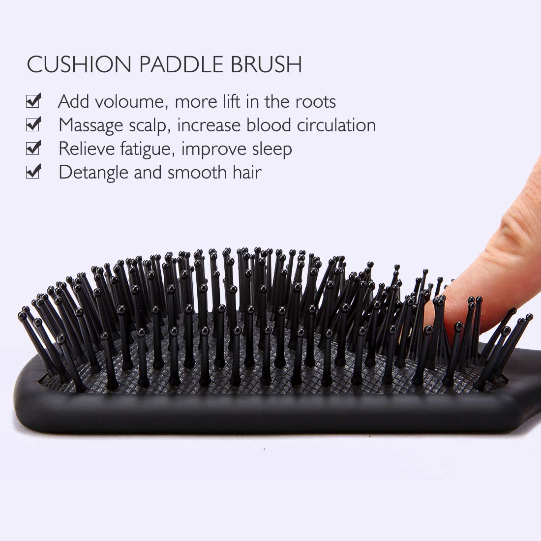 Ghelonadi Hair Growth Massage Brush - Scalp Stimulating Hairbrush for Men & Women to Prevent Hair Loss & Promote Thicker Hair - Perfect for Daily Hair Care & Relaxation (Pack of 1)
