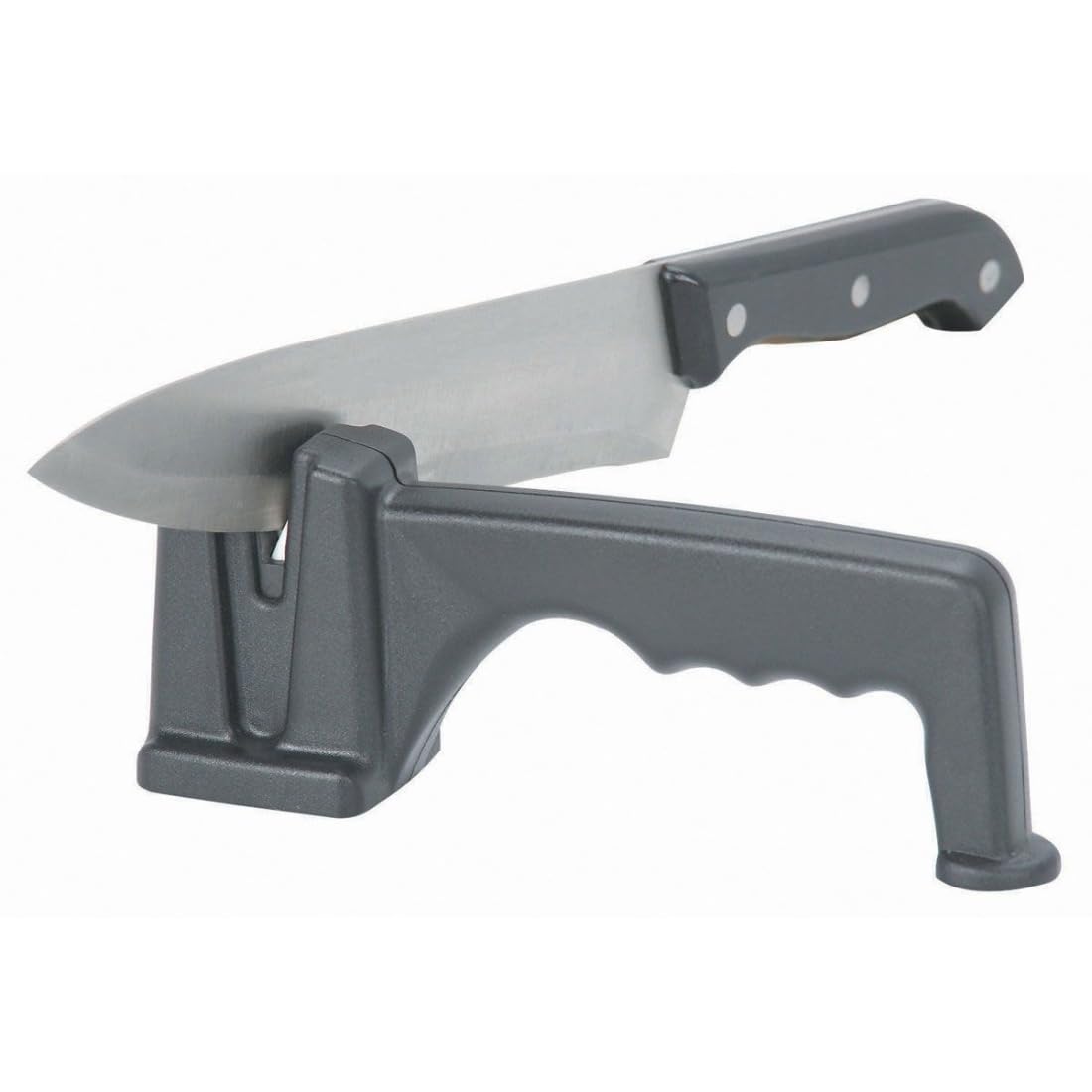 Premium Gordon Handheld Knife Sharpener with Twin Ceramic Wheels - Professional Kitchen Tool for Sharpening Knives, Scissors & Tools - Ideal for Home Chefs, Camping & Outdoor Cooking