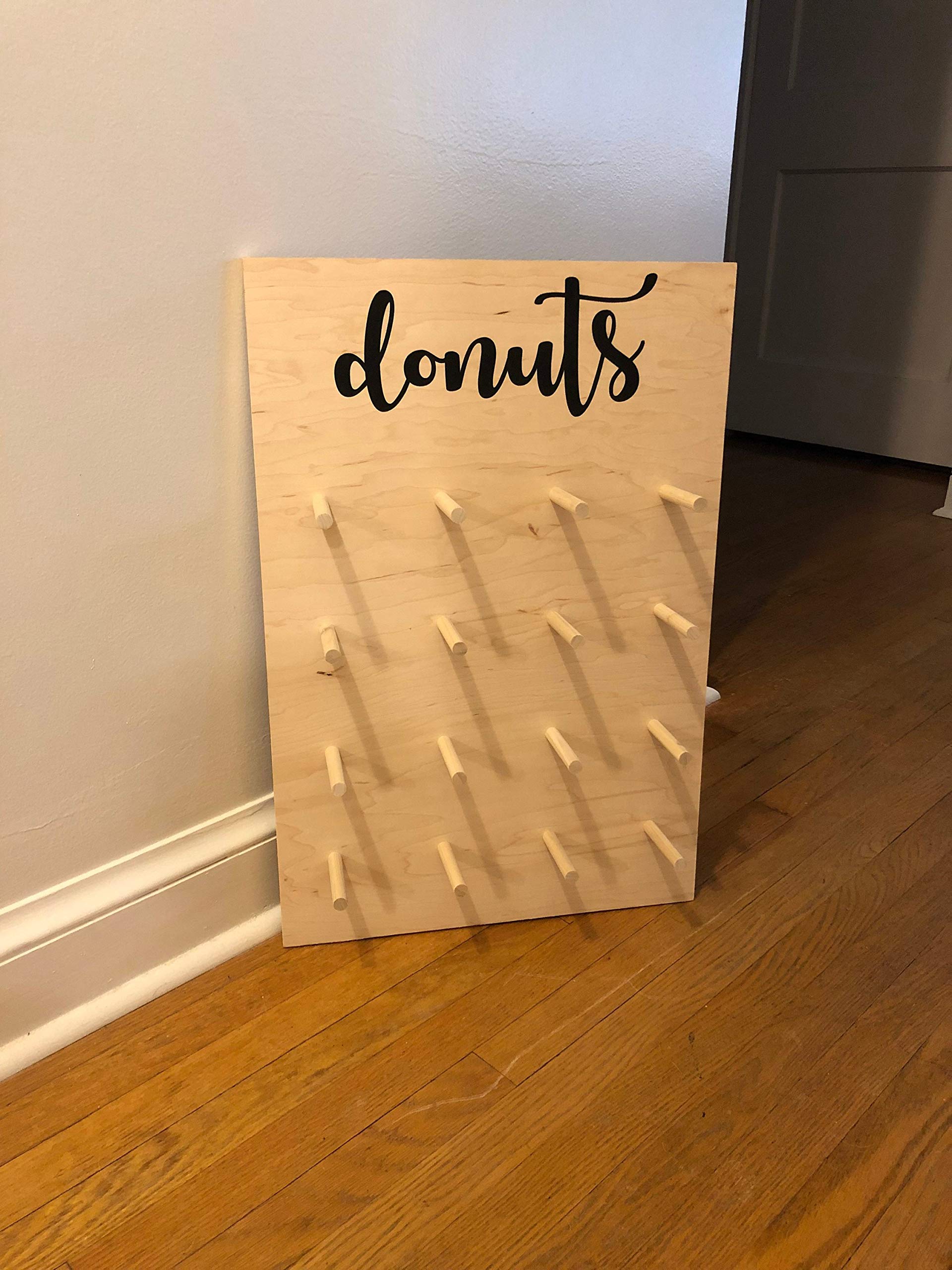 Wedding Donut Wall Stand - Elegant Donut Holder & Display Board for Wedding Dessert Bar | Perfect for Bridal Showers, Receptions & Party Decor