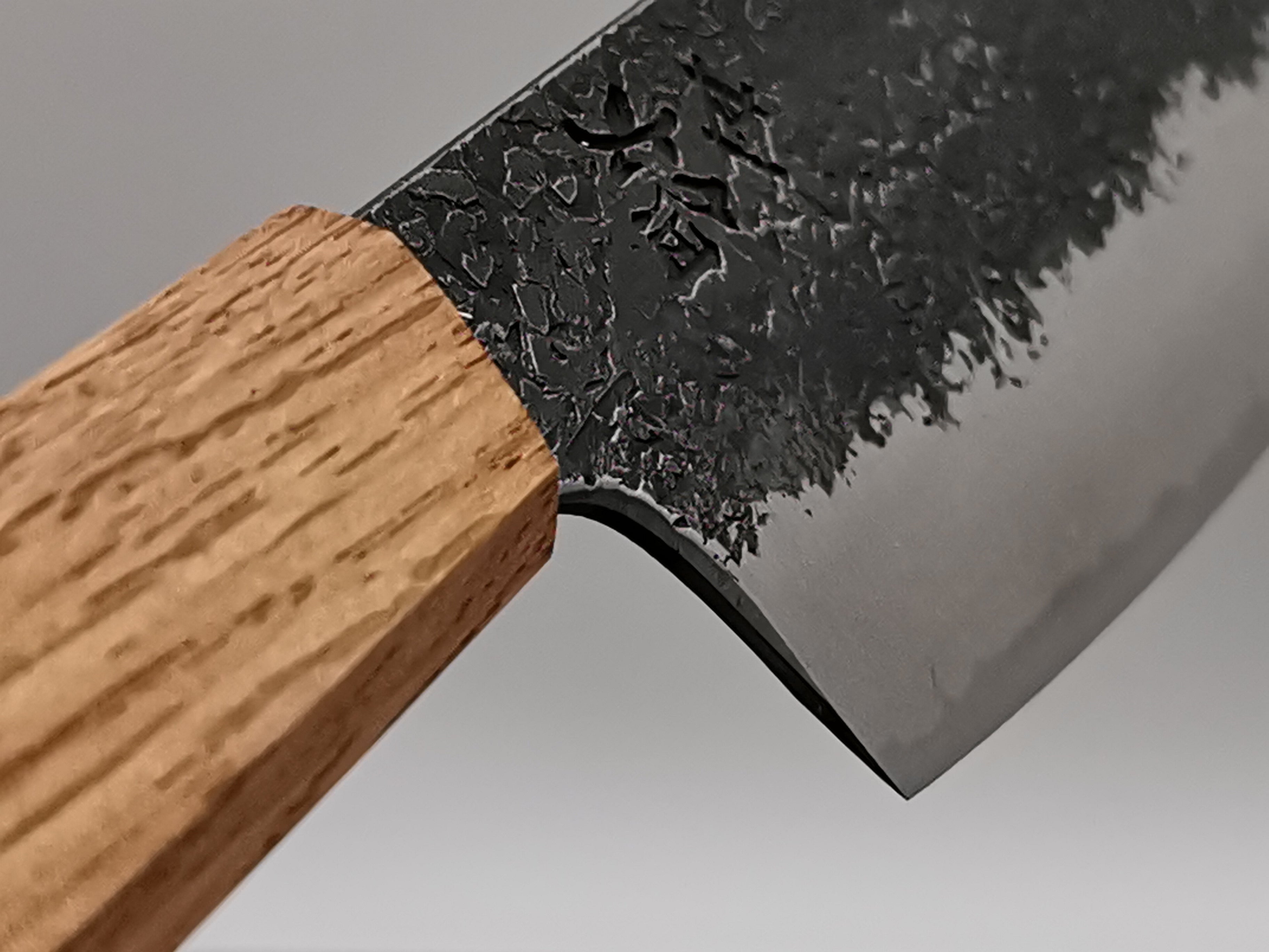Premium Itsuo Doi Homura Guren Blue #2 Nakiri Knife - Japanese High-Carbon Steel Kitchen Knife for Professional Chefs & Home Cooking - Perfect for Slicing Vegetables, Herbs & Sushi Ingredients