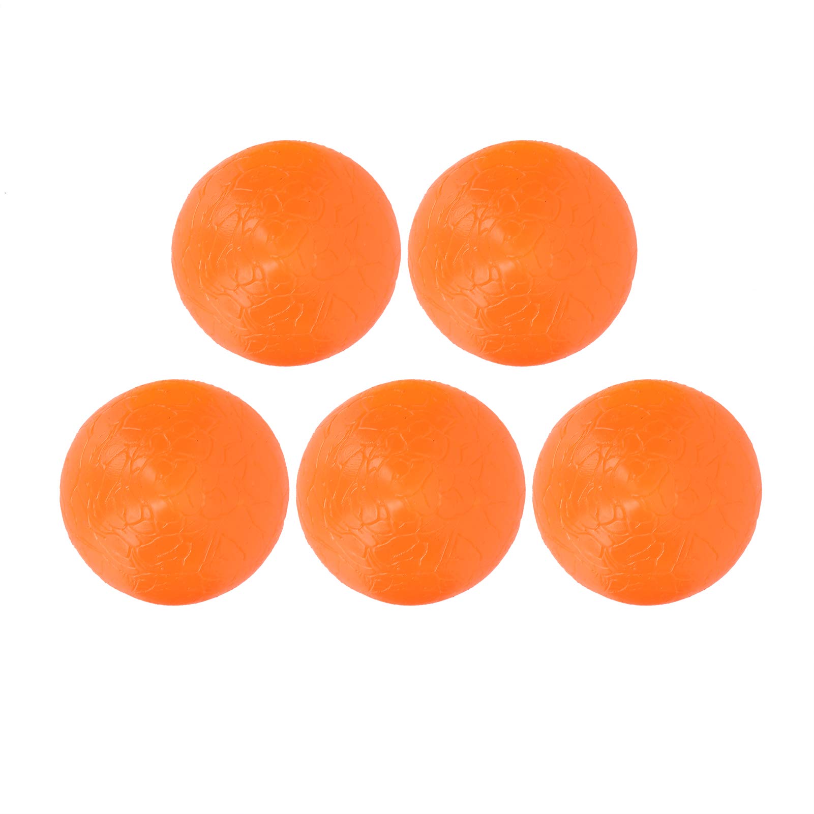 5pcs Hand Therapy Grip Balls for Wrist Training & Stress Relief - Rehabilitation Massage Grip Balls for Office, Kids & Adults (Orange, 20 Degrees) - Perfect for Fitness, Recovery & Daily Relaxation