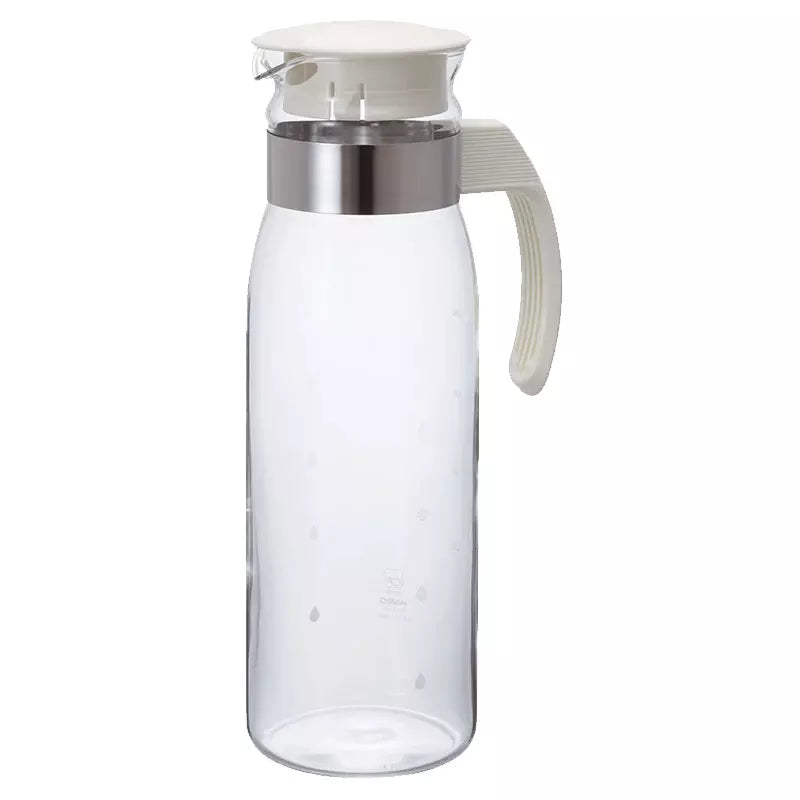Hario Slim Heat Resistant Glass Refrigerator Pot 1.4L - Perfect for Iced Coffee, Cold Brew & Juice Storage in Kitchen & Office