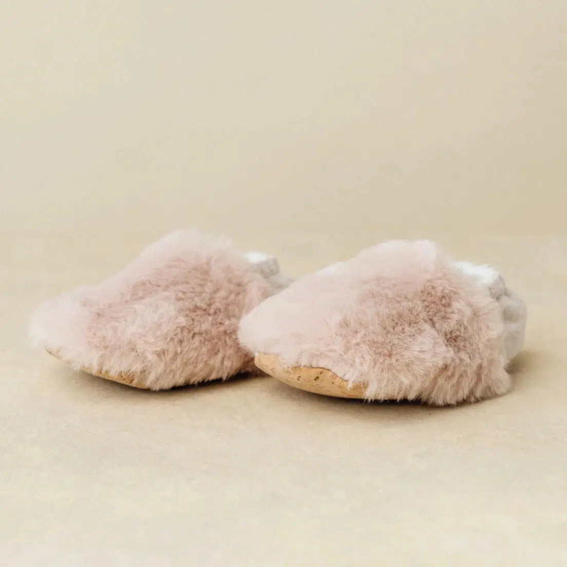 SoftSoul Women's Faux Fur Slippers - Cozy Indoor/Outdoor House Shoes with Non-Slip Sole, Light Pink - Perfect for Winter, Lounge, Spa & Home Comfort