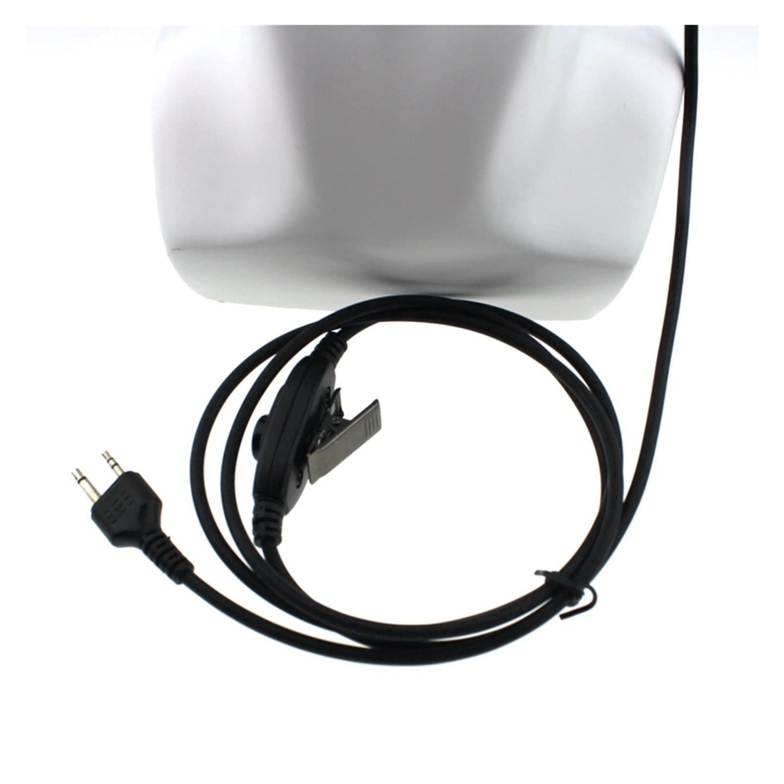 BMINO 2 Pin Radio Headset with Swivel Boom Mic - Compatible with Midland 2 Pin Walkie Talkies (G6 G7 GXT550 GXT650 LXT80 LXT) - Durable Two-Way Communication Headphones for Security, Construction, and Outdoor Activities