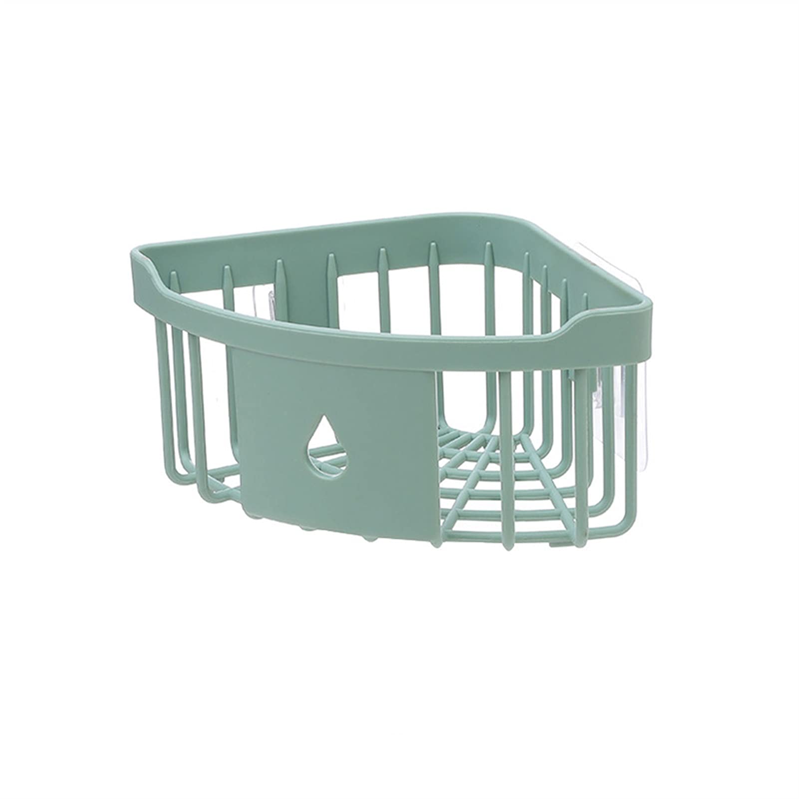 ONGHAHYIS Plastic Shower Organizer Shelf - Bathroom Corner Storage Rack for Toiletries, Kitchen Sink Sponge & Brush Holder - Space-Saving Green Organizer for Showers, Kitchens & Bathrooms