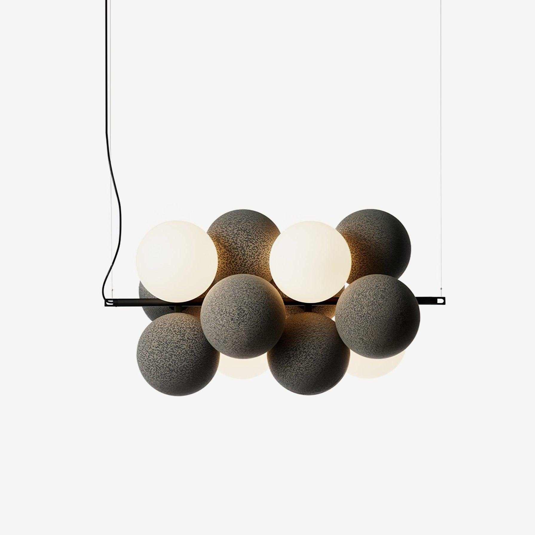 Bubbles Holly Pendant Lamp - Modern Glass Hanging Light Fixture for Living Room, Bedroom, Dining Room & Kitchen Decor