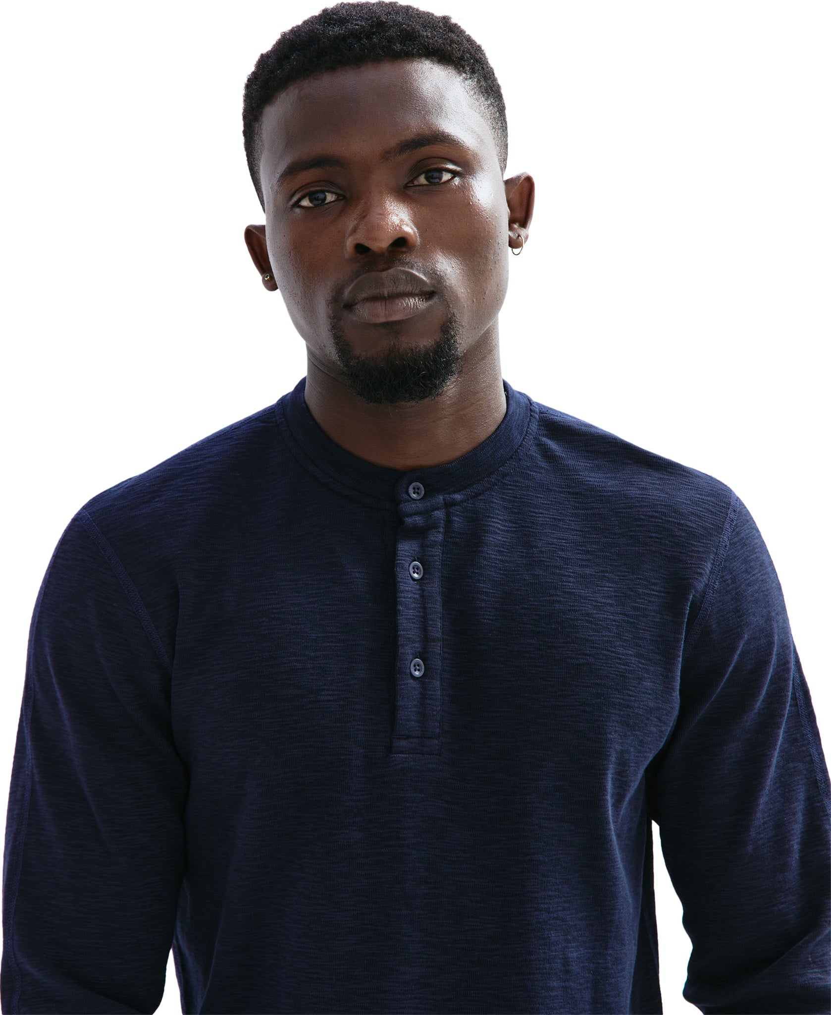 1X1 Slub Knit Henley T-Shirt for Men - Soft & Breathable Cotton Casual Shirt - Perfect for Everyday Wear, Outings & Relaxing