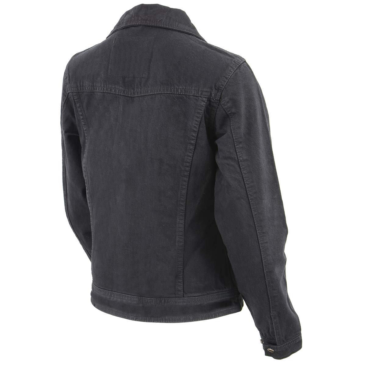 Milwaukee Leather MDL2000 Women's Black Denim Jacket with Studded Spikes - Stylish Biker Jacket for Motorcycle Riding & Fashion Outfits