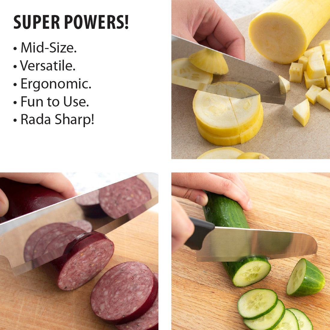 Premium Anthem Cook's Knife - Professional Chef Knife with Ergonomic Handle - Perfect for Slicing, Dicing & Chopping - Ideal for Home Chefs & Professional Kitchens