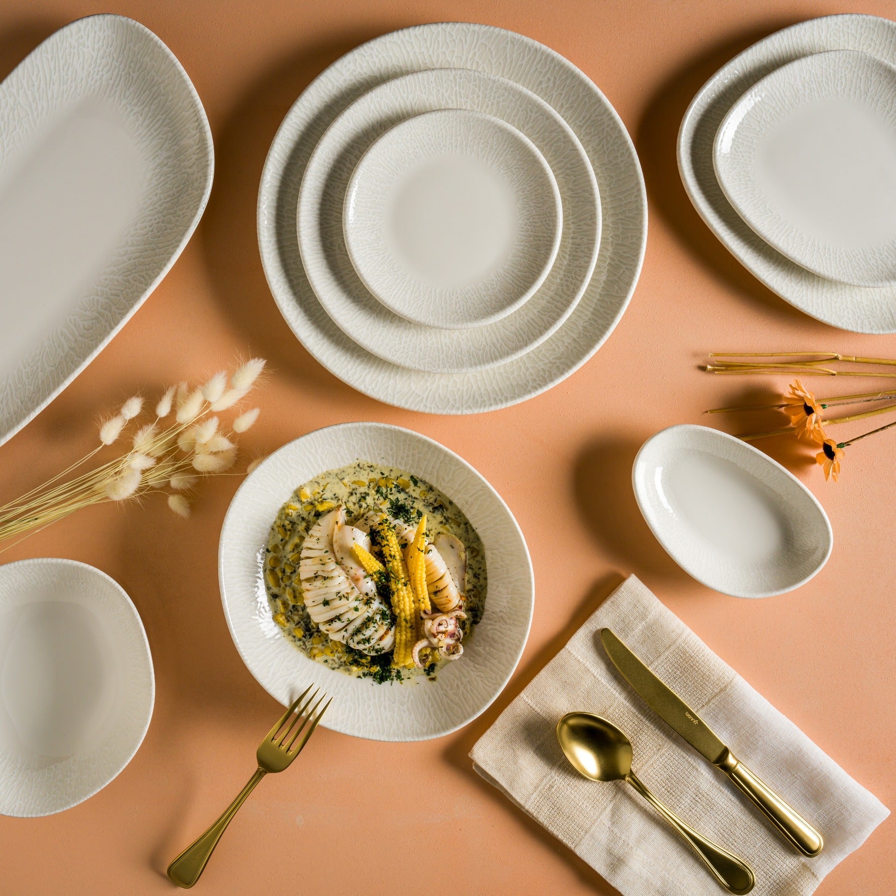 Premium Radix Service Plate 36 cm - Elegant Porcelain Dinner Plate for Restaurants, Catering & Home Dining - Perfect for Serving, Entertaining & Special Occasions