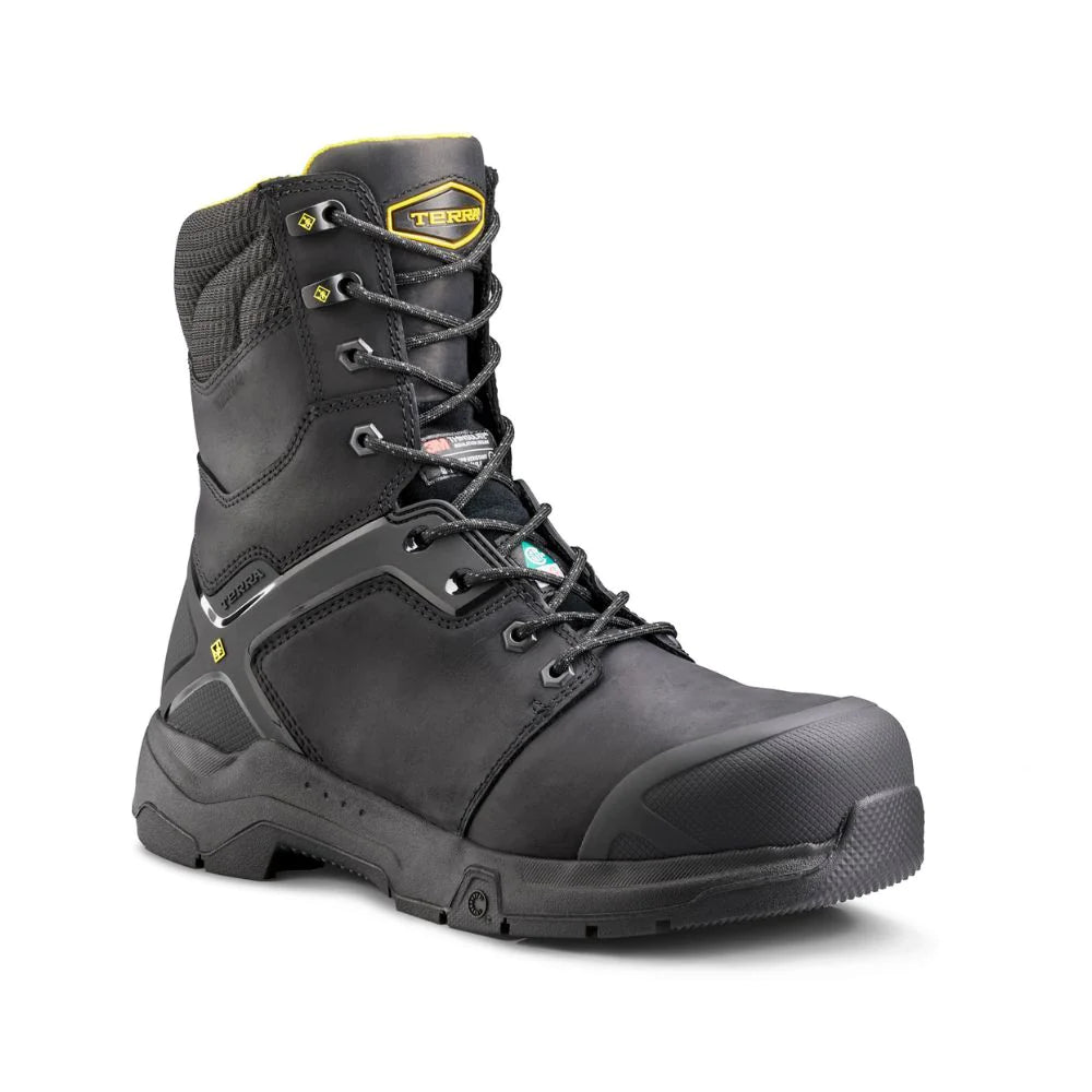 Terra Men's Carbine 8 Waterproof Composite Toe CSA Certified Work Boots - Safety Shoes for Construction, Warehouse & Outdoor Work TR0A4TCR