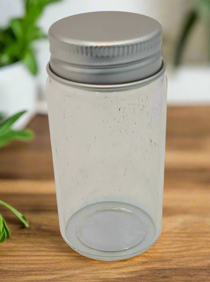 2 oz Glass Spice Jars with Airtight Lids - Set of 12 Small Empty Spice Containers for Kitchen, Pantry Organization & DIY Seasoning Storage | Perfect for Herbs, Spices, Tea Leaves & Craft Supplies