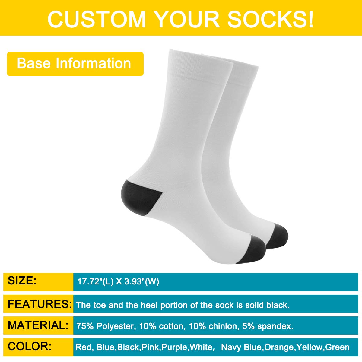 Custom Photo Socks - Personalized Funny Socks with Multiple Faces for Men & Women - Great Gift for Birthdays, Anniversaries & Holidays
