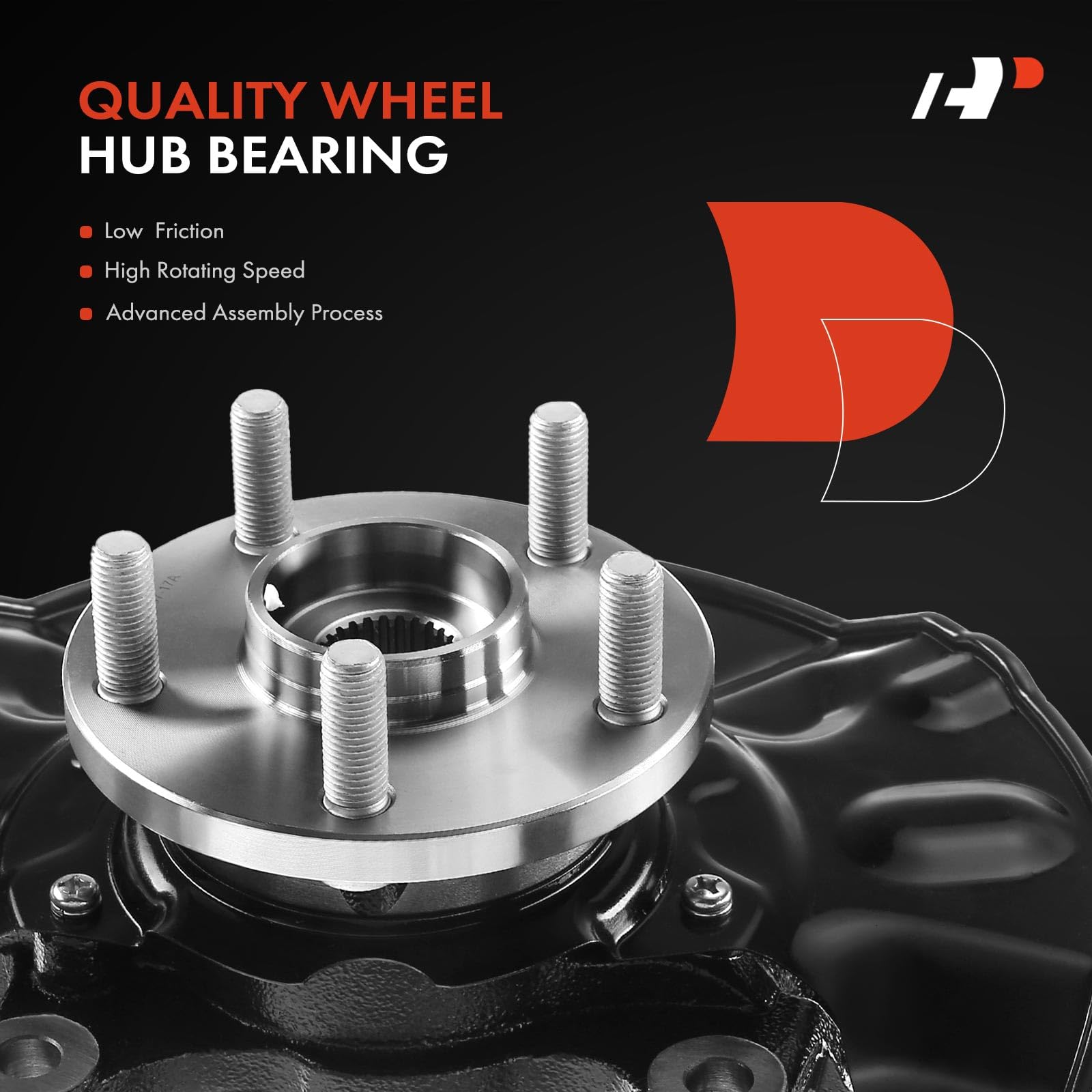 Premium Front Right Steering Knuckle & Wheel Bearing Hub Assembly for 2003-2008 Toyota Corolla 1.8L FWD - 5-Lug Passenger Side Replacement Part - Perfect for Smooth Steering & Wheel Alignment
