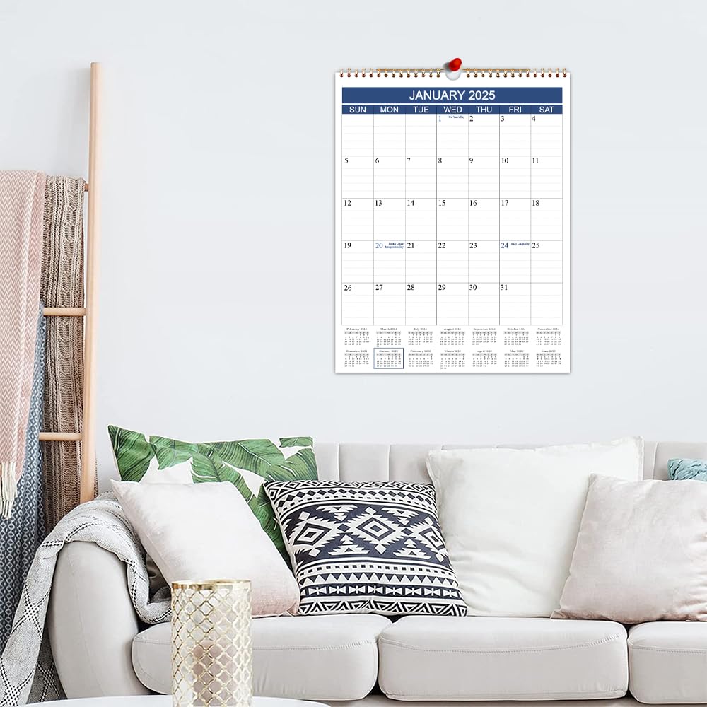 2025-2026 Wall Calendar (March 2025 - June 2026) | 16-Month Planner with Thick Paper | 8.5