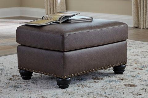 Roxmere Umber Ottoman 5550314 - Modern Storage Ottoman with Lift Top, Perfect for Living Room, Bedroom & Home Decor