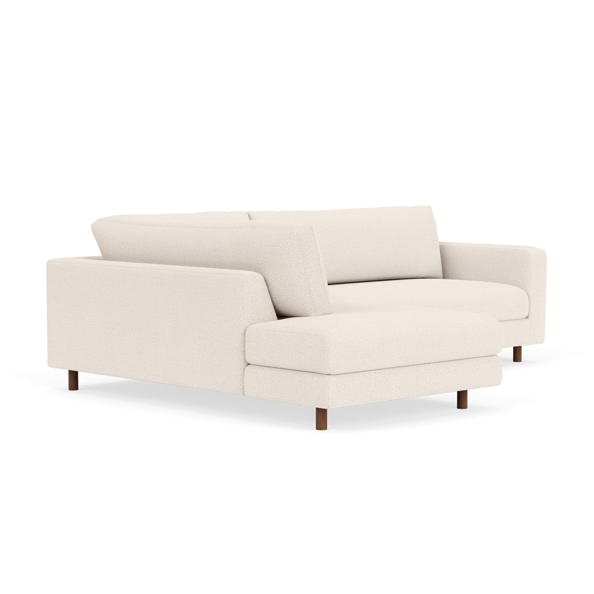 Douglas Boucle Left Corner Sofa - Modern L-Shaped Sectional Couch for Living Room, Lounge & Small Spaces | Soft Fabric Upholstery, Comfortable Seating | Perfect for Apartments, Home Theater & Family Gatherings