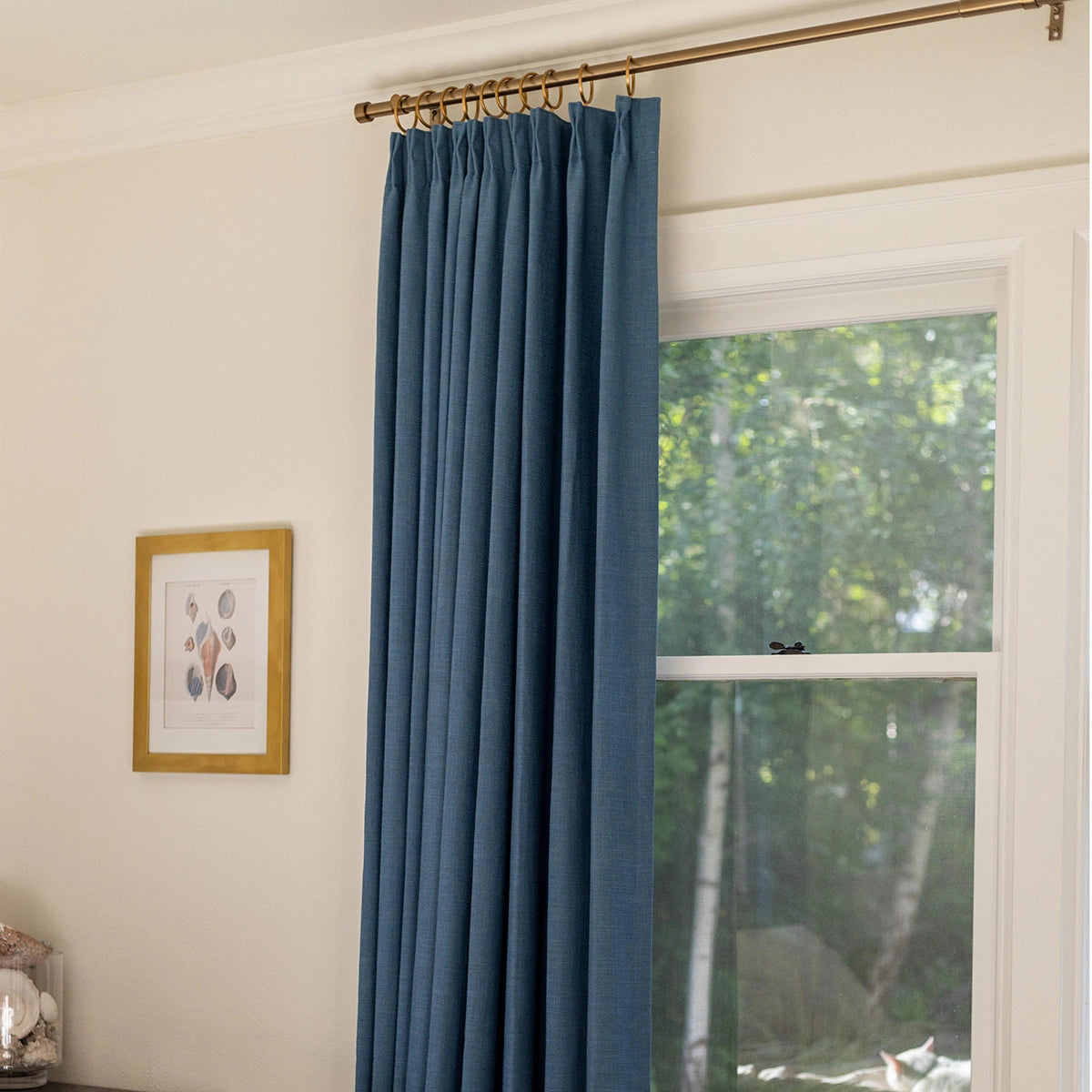Pinch Pleated Blackout Curtains - 100% Linen Fabric for Modern Home Decor | Noise Reducing & Thermal Insulated Window Drapes for Bedroom & Living Room