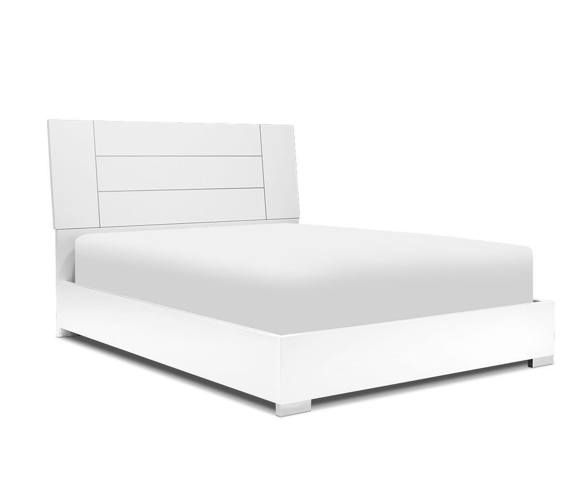 Palermo Bed Frame - Queen Size Platform Bed with Upholstered Headboard, Modern Bedroom Furniture for Home Decor - Perfect for Master Bedrooms, Guest Rooms & Apartments